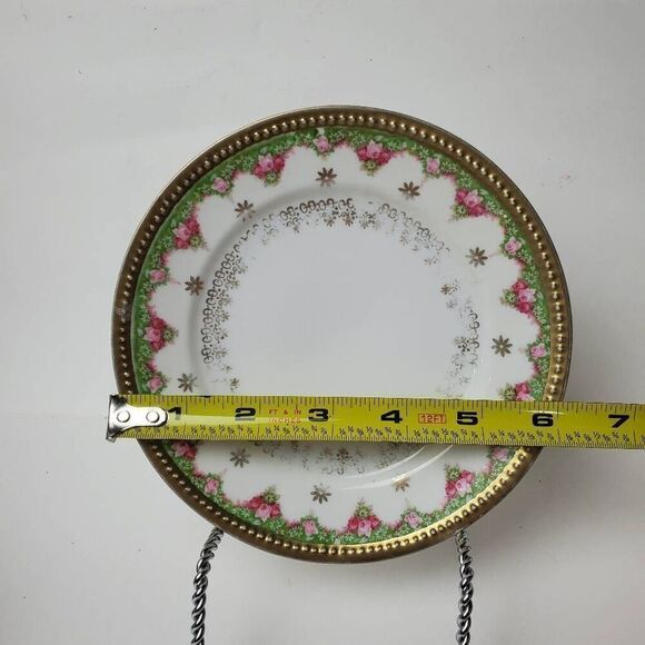 C./ S. Vintage 1930's Pattern Plate Hand Painted Made in PRUSSIA - Picture 2 of 3